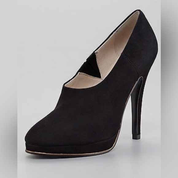 Juicy Couture Elyssa Platform Booties in Black Suede Size 10 - Picture 1 of 16